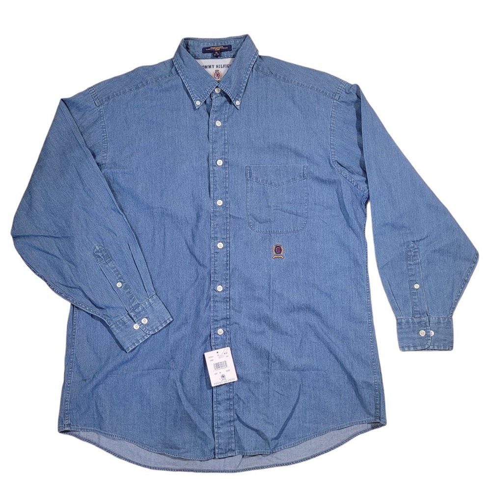 Men's NWT Tommy Hilfiger Long Sleeve Shirt sz 16